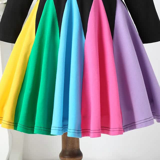 Girls' Rainbow Casual Dress DailySale