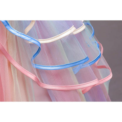 Girl's Rainbow Tulle Lace Dress DailySale