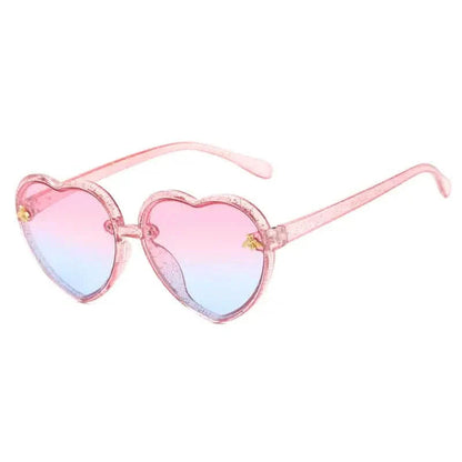 Girls Sunglasses UV Protection Heart Shaped Little Bee Decor Sunshade Glasses DailySale