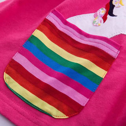 Girls' Unicorn Rainbow Flower Dress DailySale