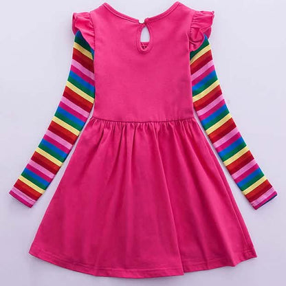 Girls' Unicorn Rainbow Flower Dress DailySale