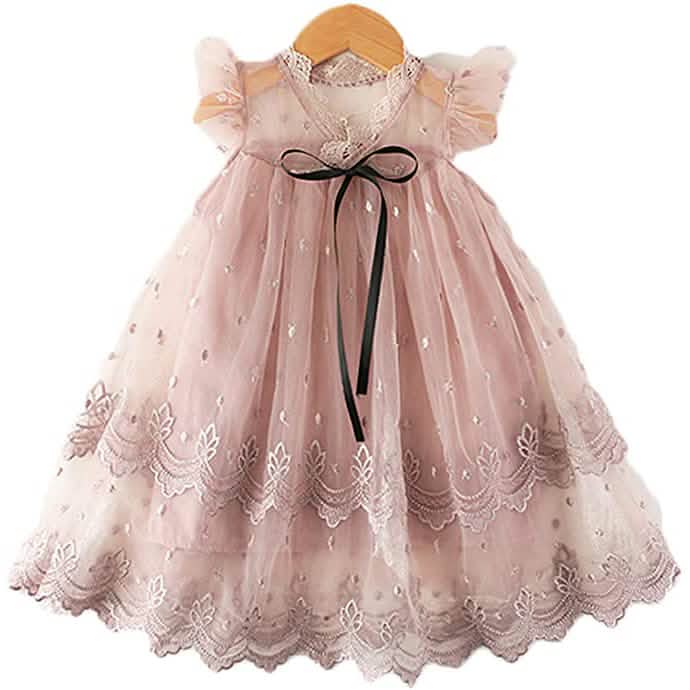 Girl's Wedding Lace Tulle Vintage Dress DailySale