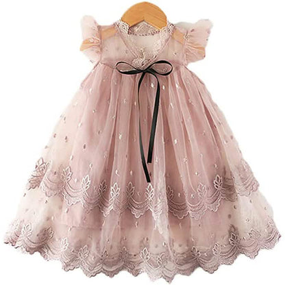 Girl's Wedding Lace Tulle Vintage Dress DailySale