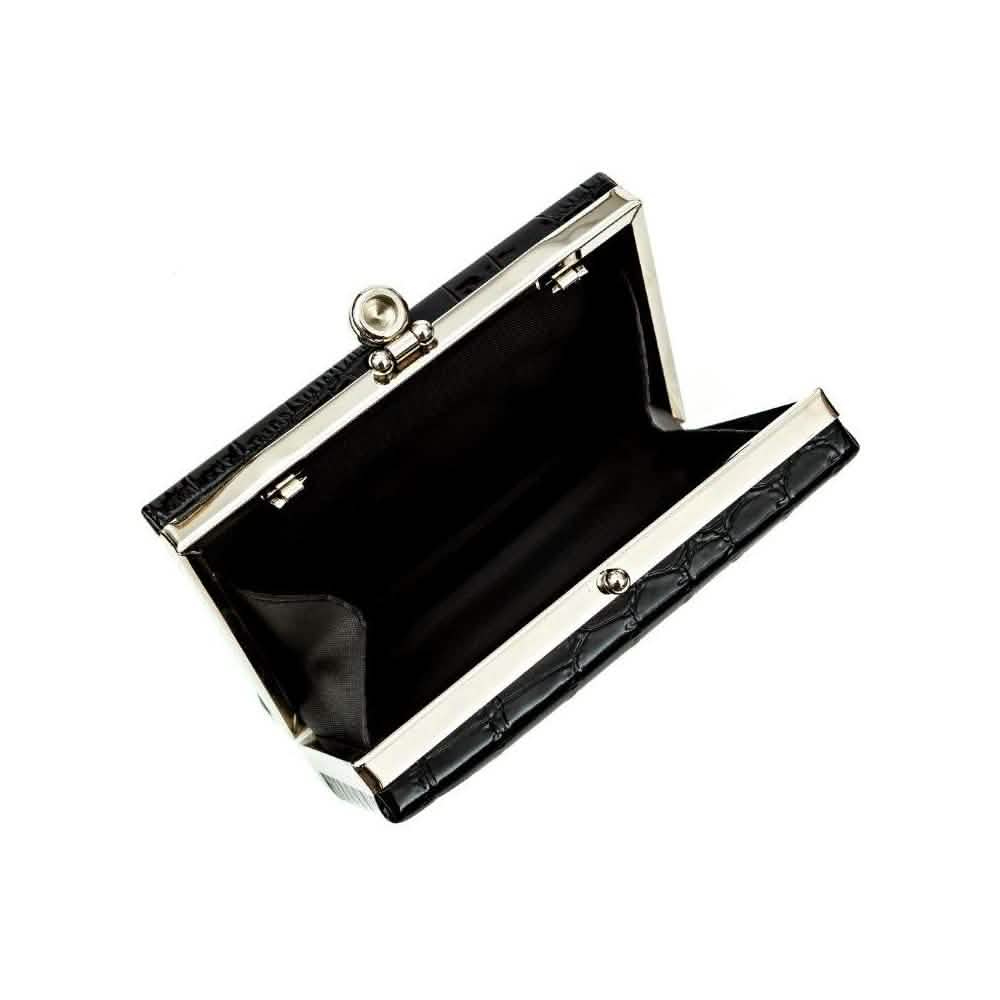 Glambag Shiny Exotic Croc Frame Clutch DailySale