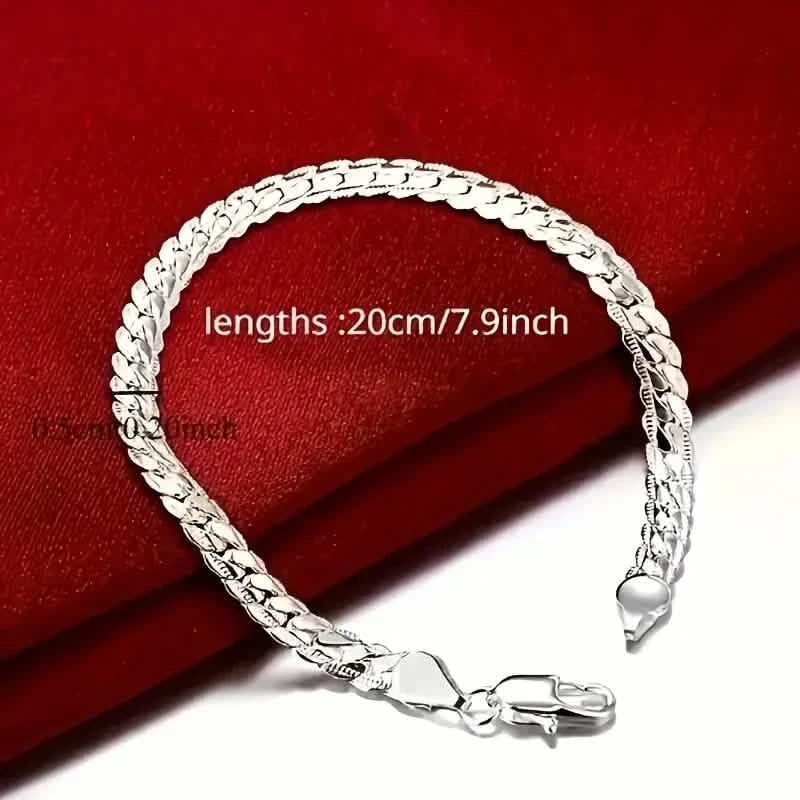 Gleaming Treasure Elegant 925 Sterling Silver Bracelet DailySale