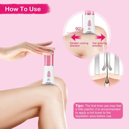 Glide Epilator Women Shaver Facial Body Hair Remover DailySale
