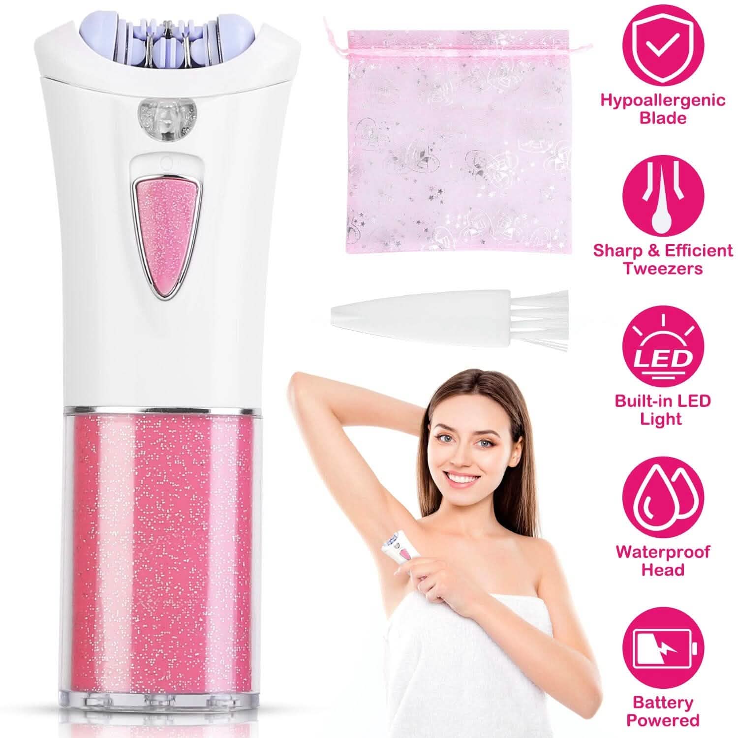 Glide Epilator Women Shaver Facial Body Hair Remover DailySale