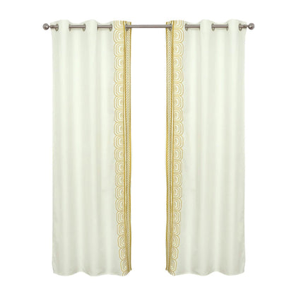 Global Embroidered Window Panel Pair DailySale
