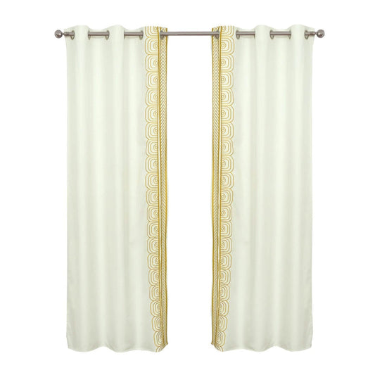 Global Embroidered Window Panel Pair DailySale