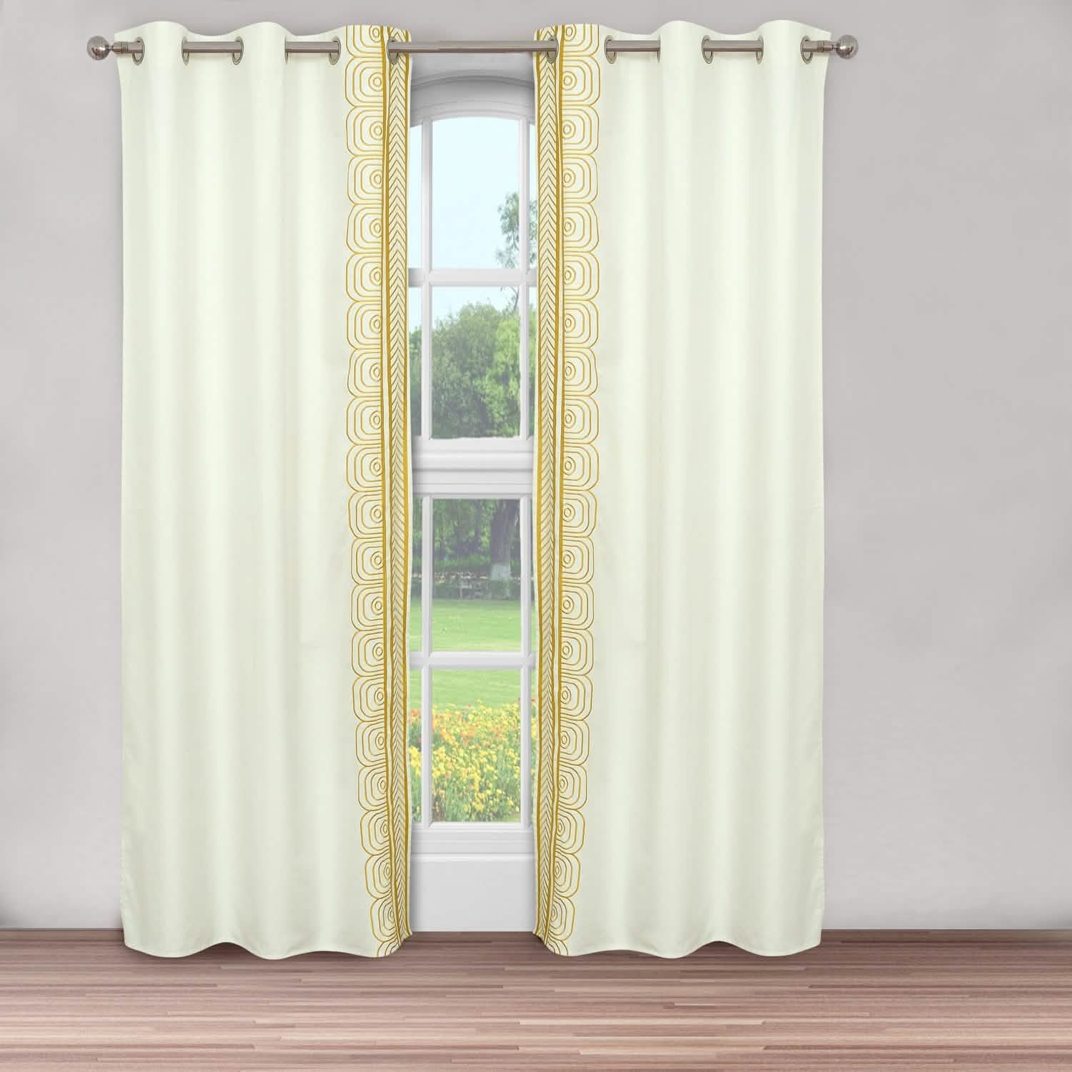 Global Embroidered Window Panel Pair DailySale