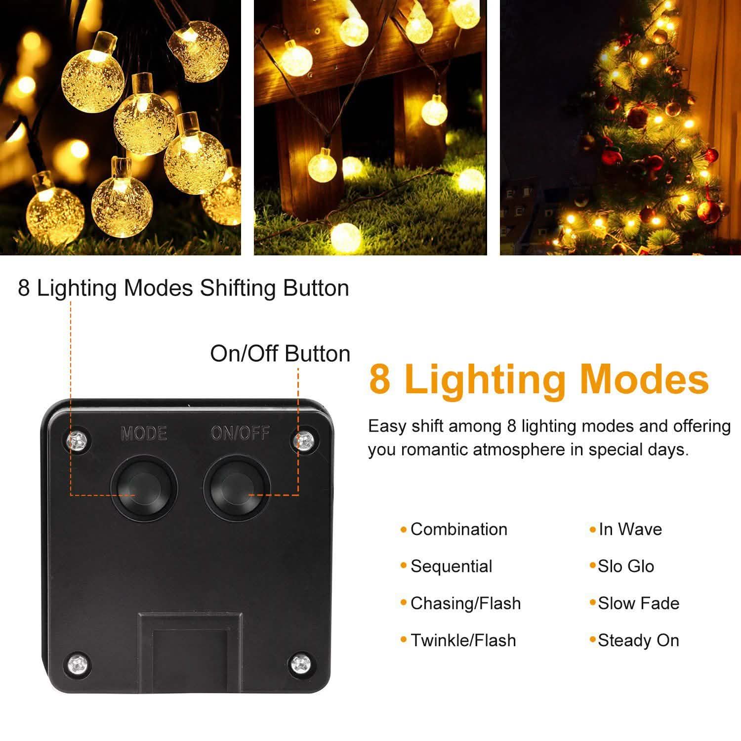 Globe String Solar Lights 30 Ball DailySale