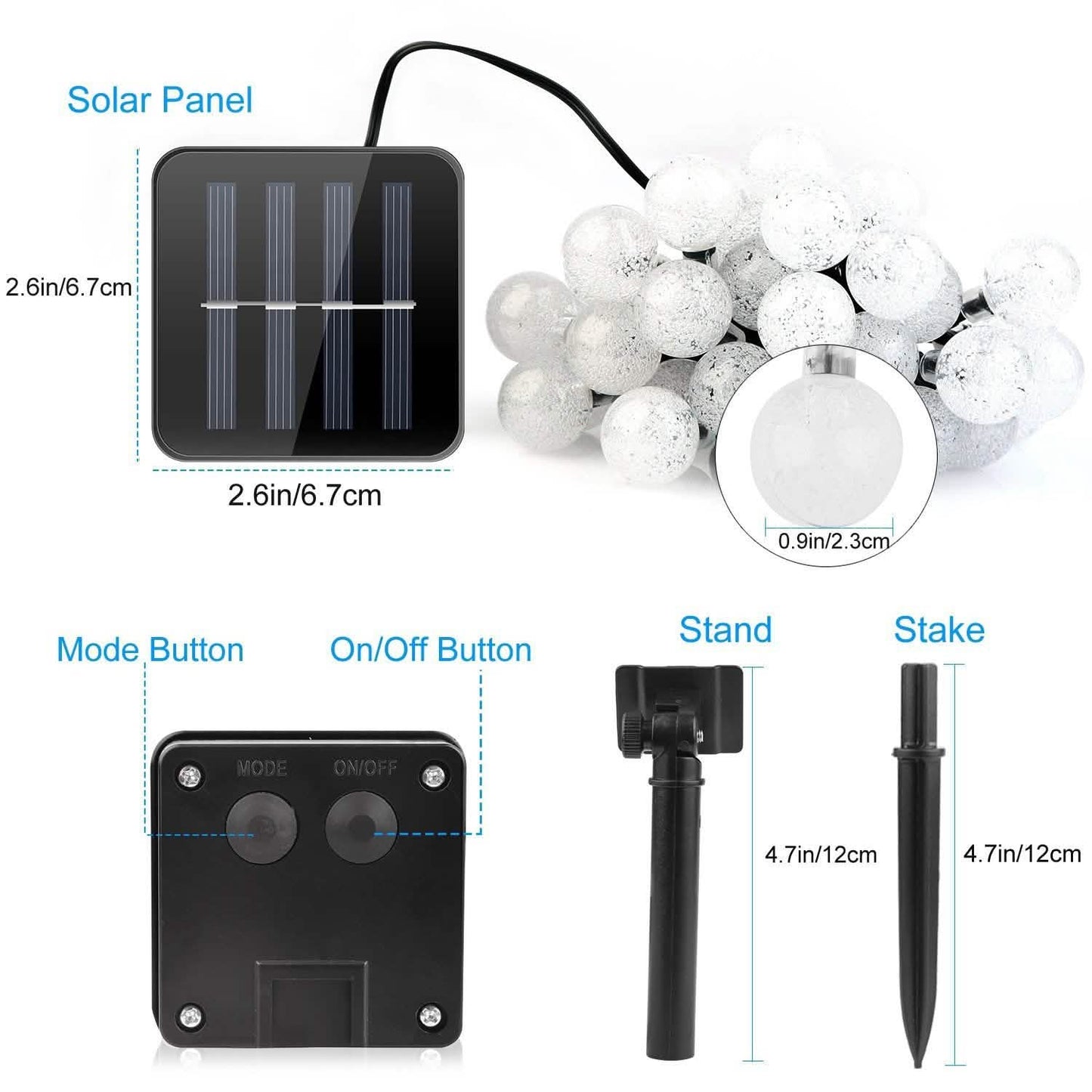 Globe String Solar Lights 30 Ball DailySale