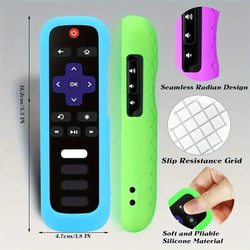 Glow-in-the-Dark Silicone Remote Cover With Lanyard DailySale