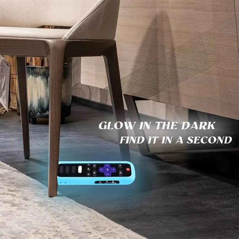 Glow-in-the-Dark Silicone Remote Cover With Lanyard DailySale