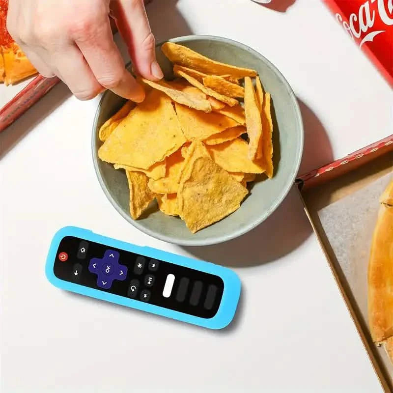 Glow-in-the-Dark Silicone Remote Cover With Lanyard DailySale