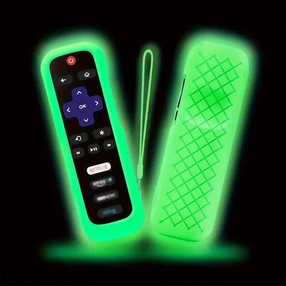 Glow-in-the-Dark Silicone Remote Cover With Lanyard DailySale