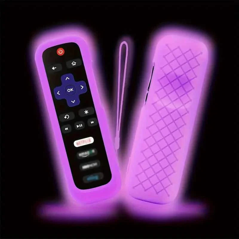 Glow-in-the-Dark Silicone Remote Cover With Lanyard DailySale