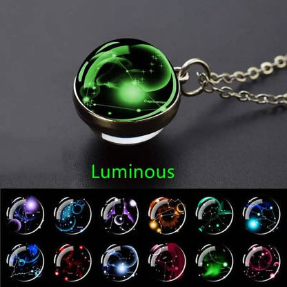 Glow-in-the-Dark Zodiac Pendant Necklace DailySale