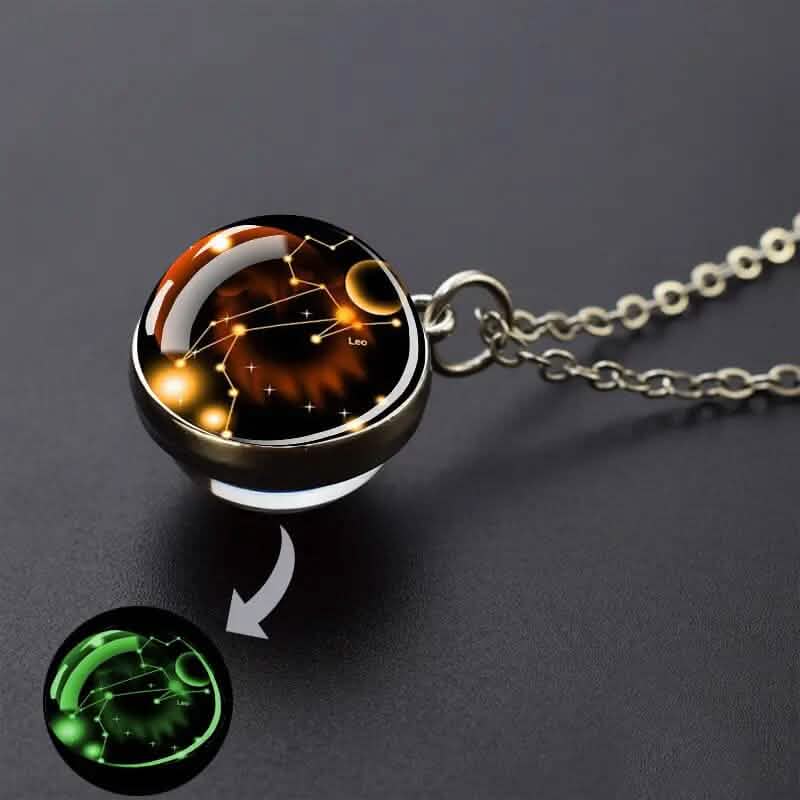 Glow-in-the-Dark Zodiac Pendant Necklace DailySale