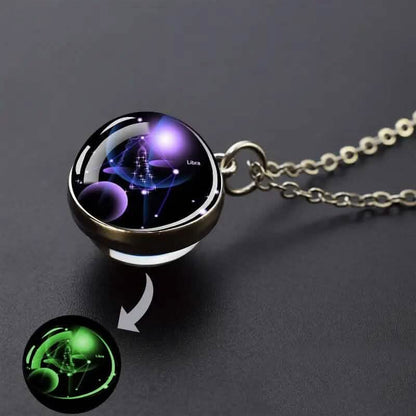 Glow-in-the-Dark Zodiac Pendant Necklace DailySale
