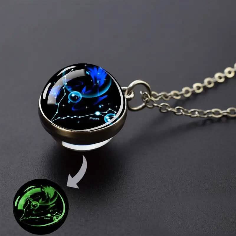 Glow-in-the-Dark Zodiac Pendant Necklace DailySale
