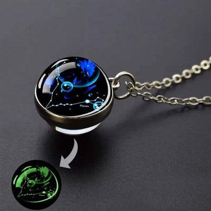 Glow-in-the-Dark Zodiac Pendant Necklace DailySale