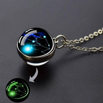 Glow-in-the-Dark Zodiac Pendant Necklace DailySale