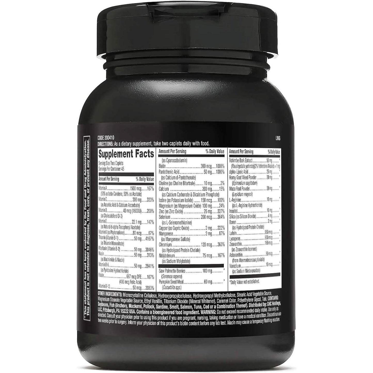 GNC Mega Men Prostate and Virility Supports Optimal Sexual Health and Prostate Health 90 Caplets DailySale