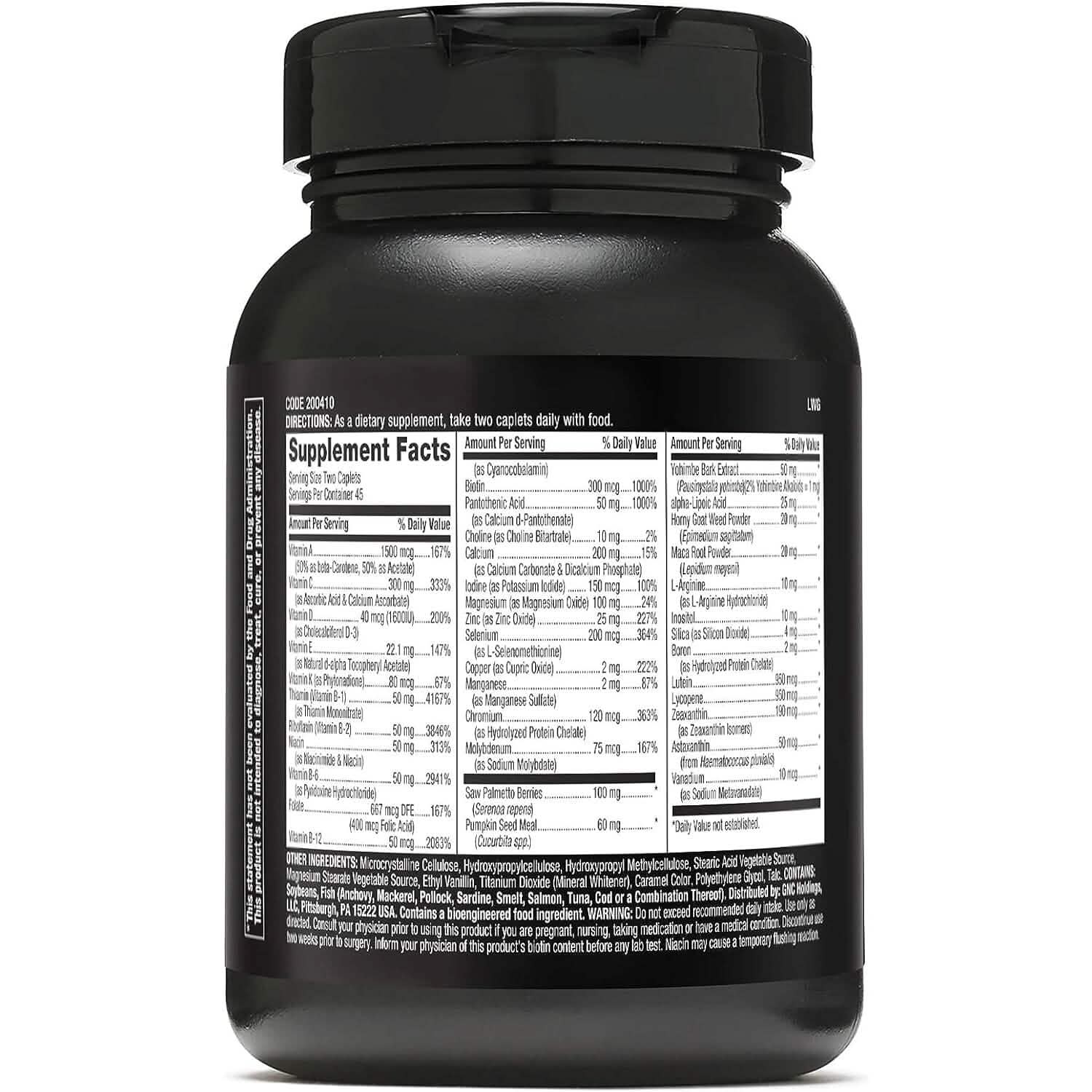GNC Mega Men Prostate and Virility Supports Optimal Sexual Health and Prostate Health 90 Caplets DailySale