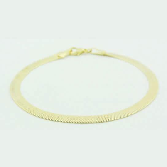 Gold Filled Herringbone 7.5 Inch Bracelet DailySale