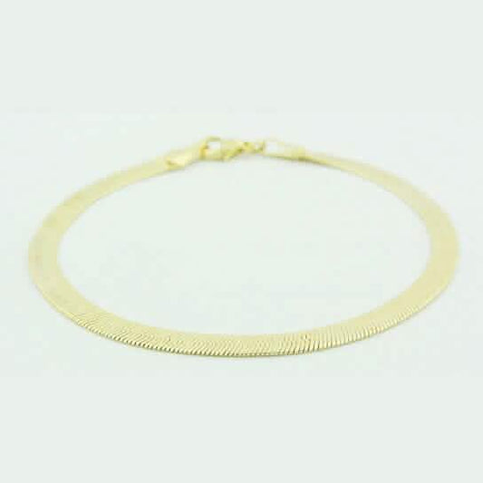 Gold Filled Herringbone 7.5 Inch Bracelet DailySale