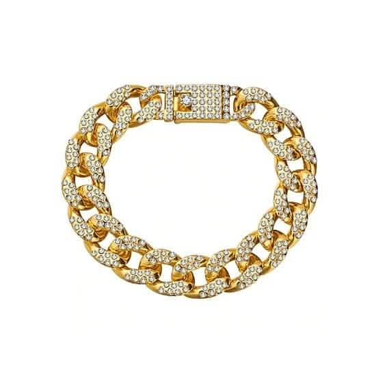 Gold Filled High Polish Finish Men's Bracelet Hip Hop Miami Cuban Link DailySale