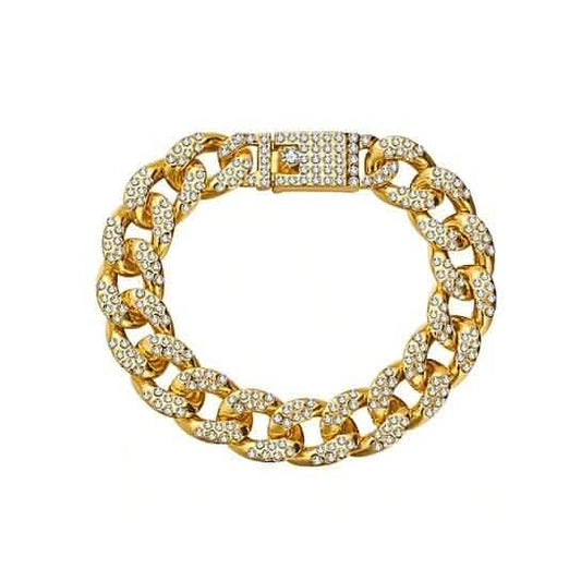 Gold Filled High Polish Finish Men's Bracelet Hip Hop Miami Cuban Link DailySale