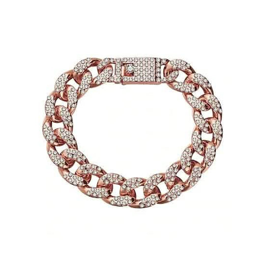 Gold Filled High Polish Finish Men's Bracelet Hip Hop Miami Cuban Link DailySale