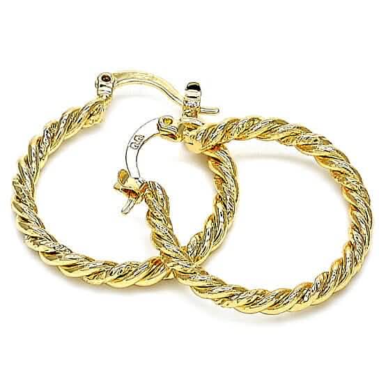 Gold Filled Twist Hoop Earring DailySale