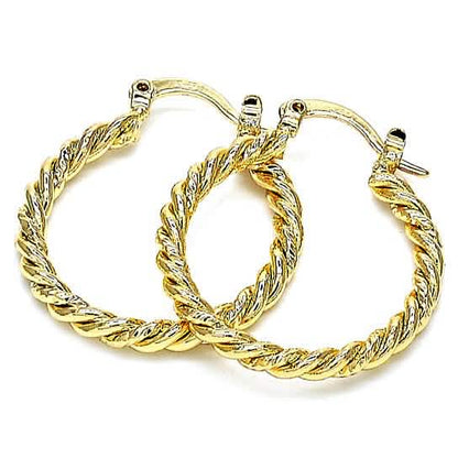 Gold Filled Twist Hoop Earring DailySale
