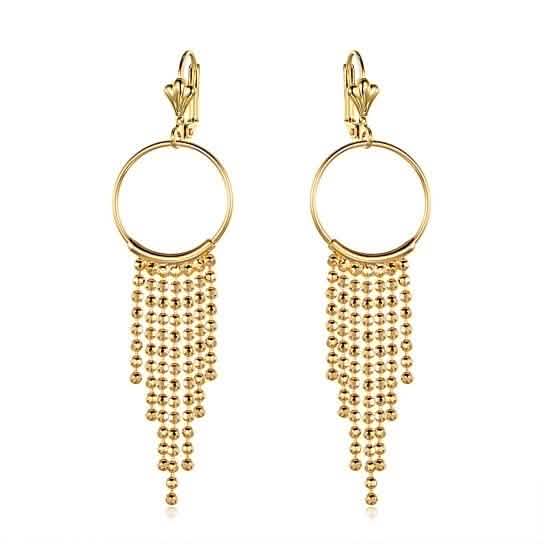 Gold Plated Chain Drop Hoop Earrings - Assorted Styles DailySale