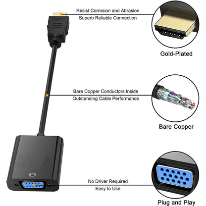 Gold Plated HDMI to VGA Adapter DailySale