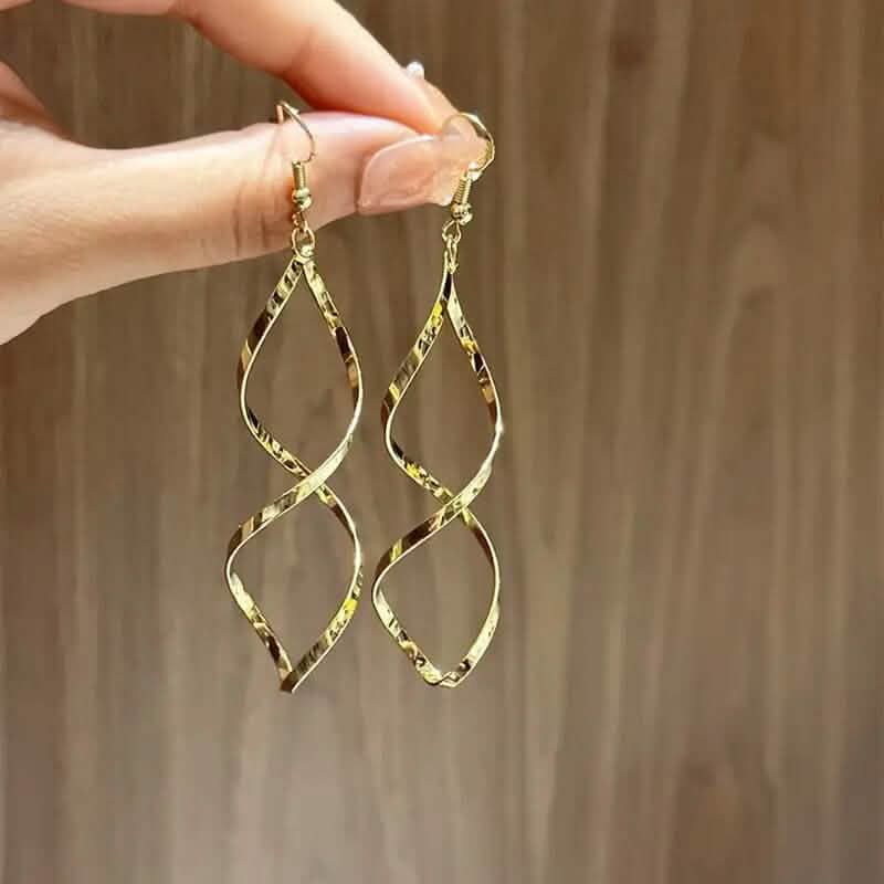 Spiral Design Dangle Earrings DailySale