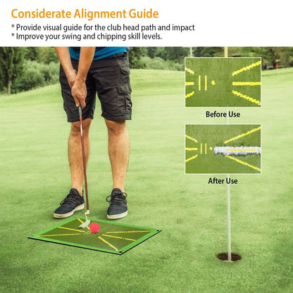 Golf Training Mat for Swing Detection Batting Path Feedback DailySale