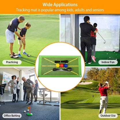 Golf Training Mat for Swing Detection Batting Path Feedback DailySale