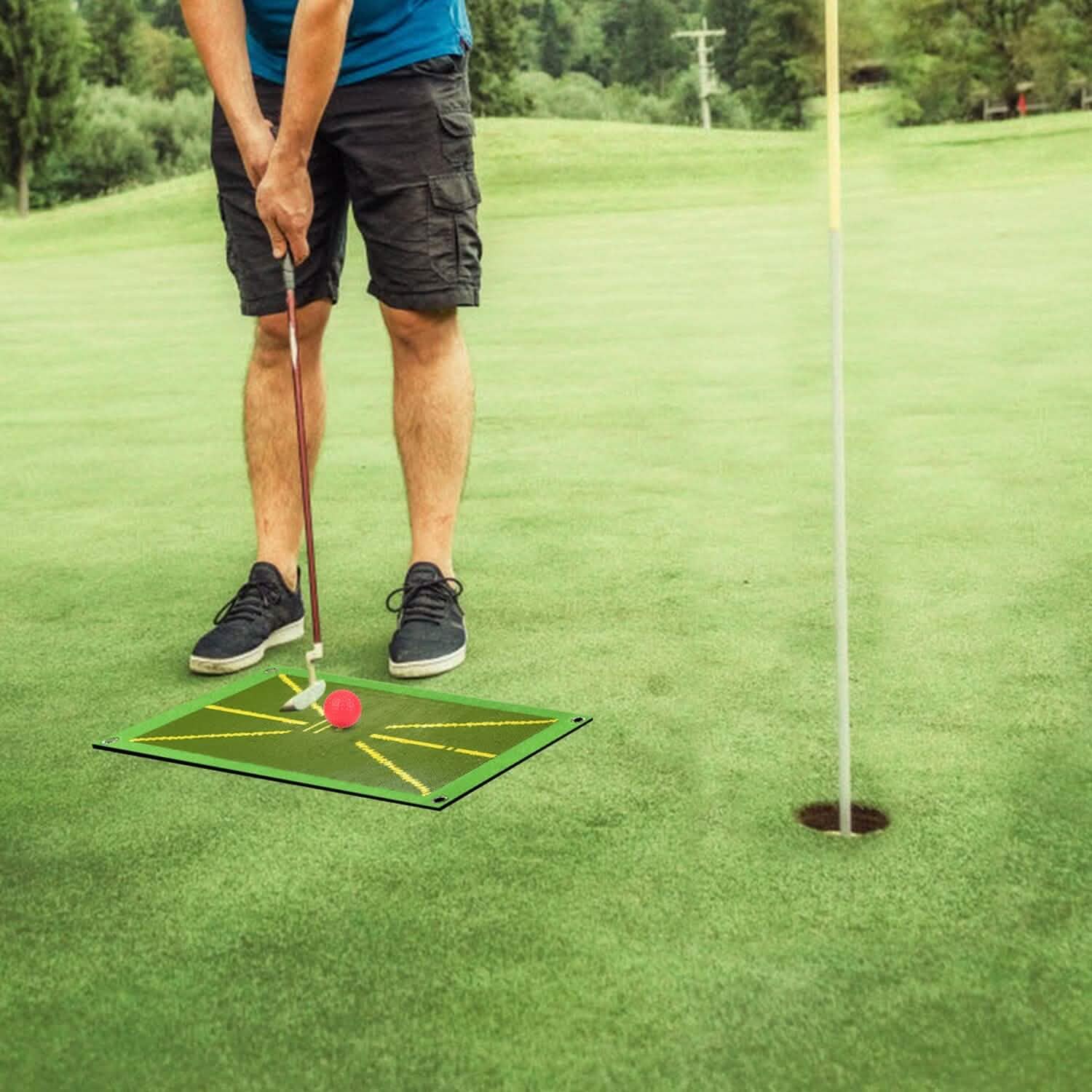Golf Training Mat for Swing Detection Batting Path Feedback DailySale
