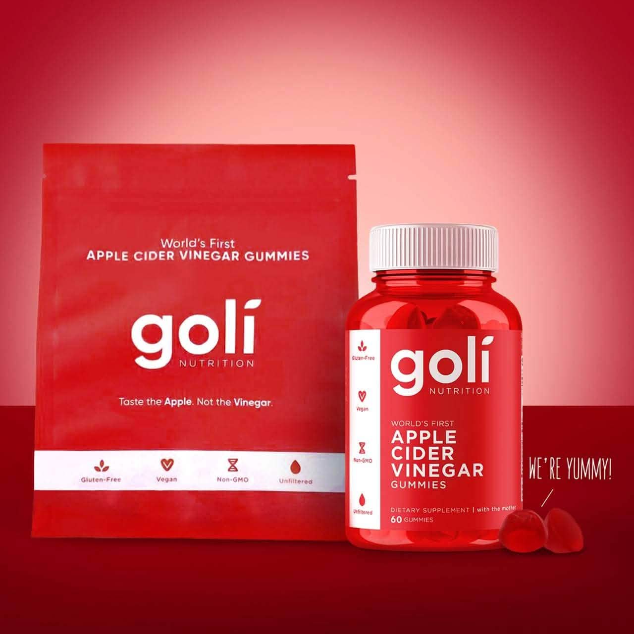 Goli Apple Cider Vinegar Gummy Vitamins by Goli Nutrition DailySale