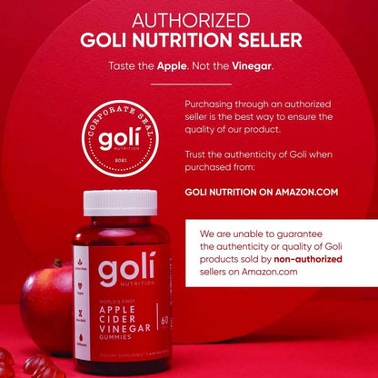 Goli Apple Cider Vinegar Gummy Vitamins by Goli Nutrition DailySale