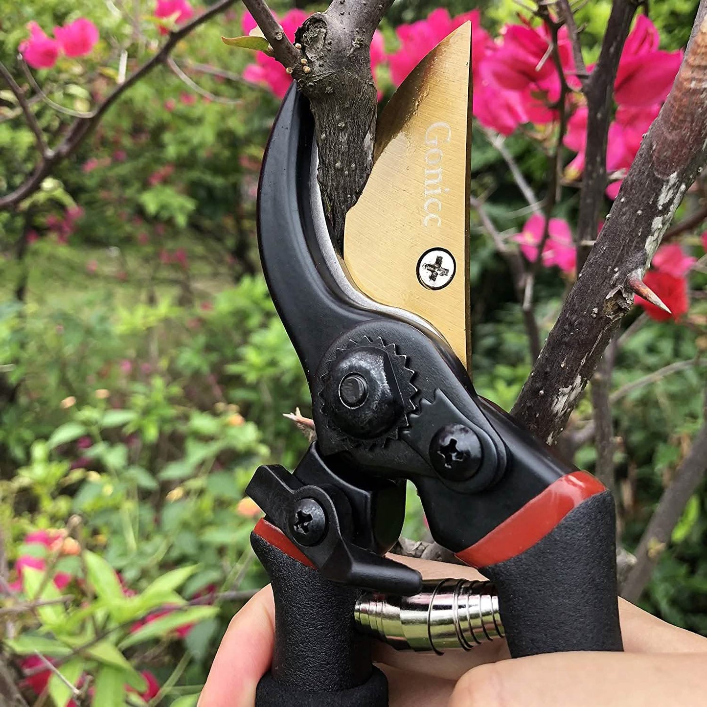 Gonicc 8" Professional Premium Titanium Bypass Pruning Shears DailySale