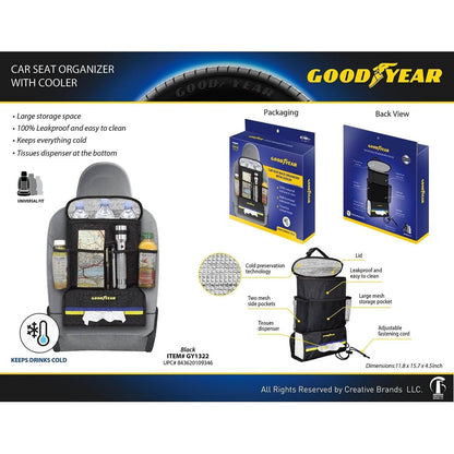 Goodyear Car Seat Organizer with Cooler DailySale
