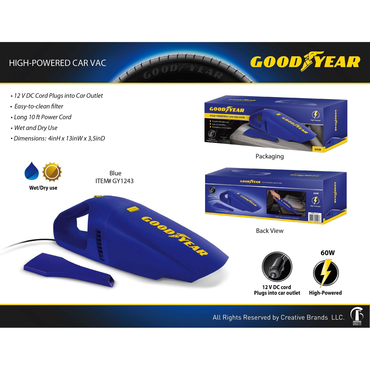 Goodyear High-Powered Car Vac DailySale