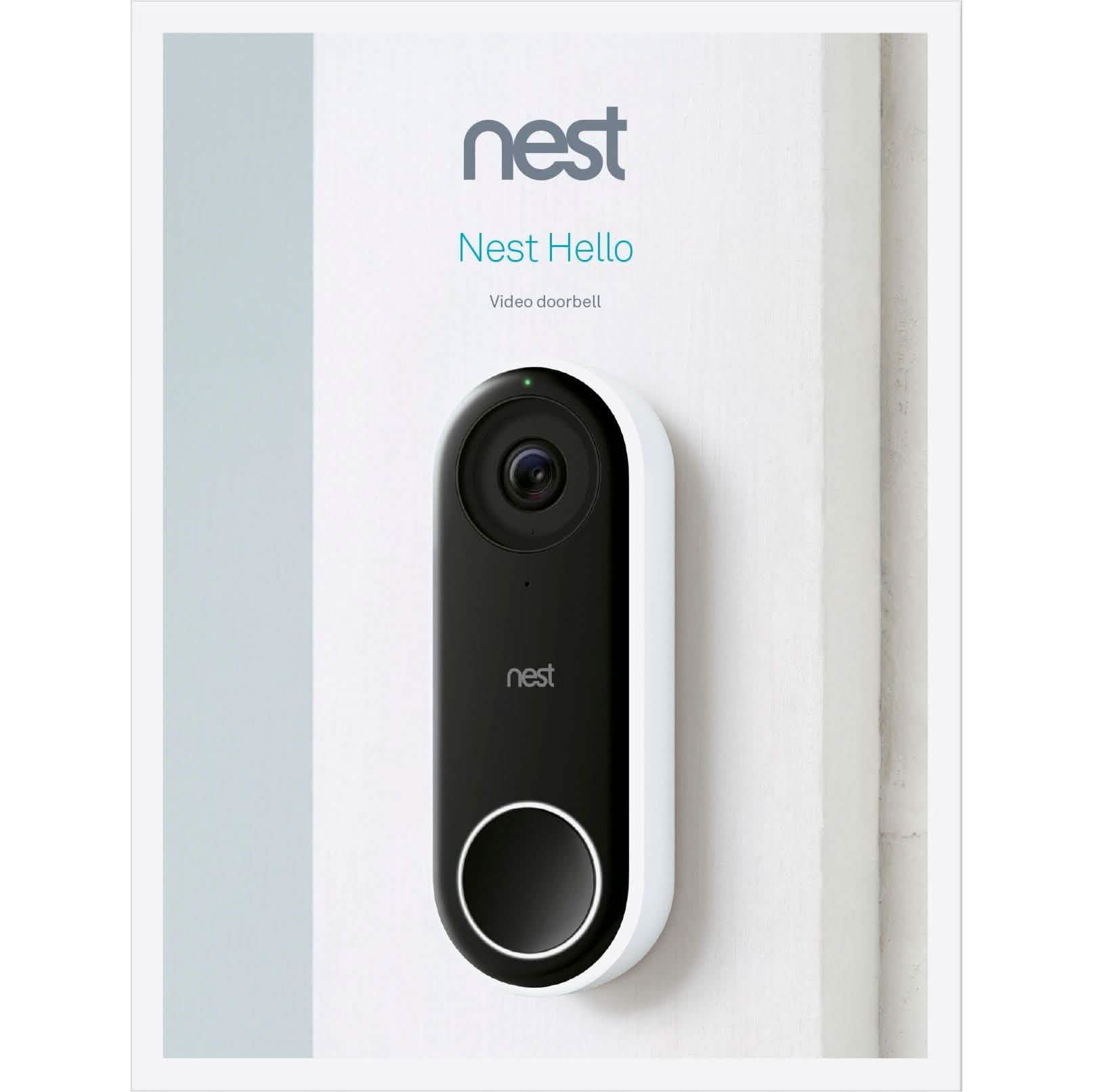 Google - Nest Hello Smart Wi-Fi Video Doorbell DailySale