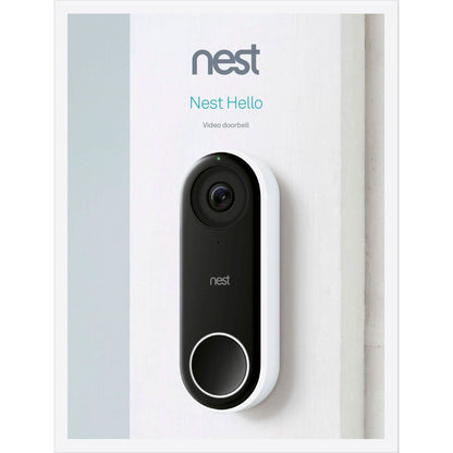 Google - Nest Hello Smart Wi-Fi Video Doorbell DailySale