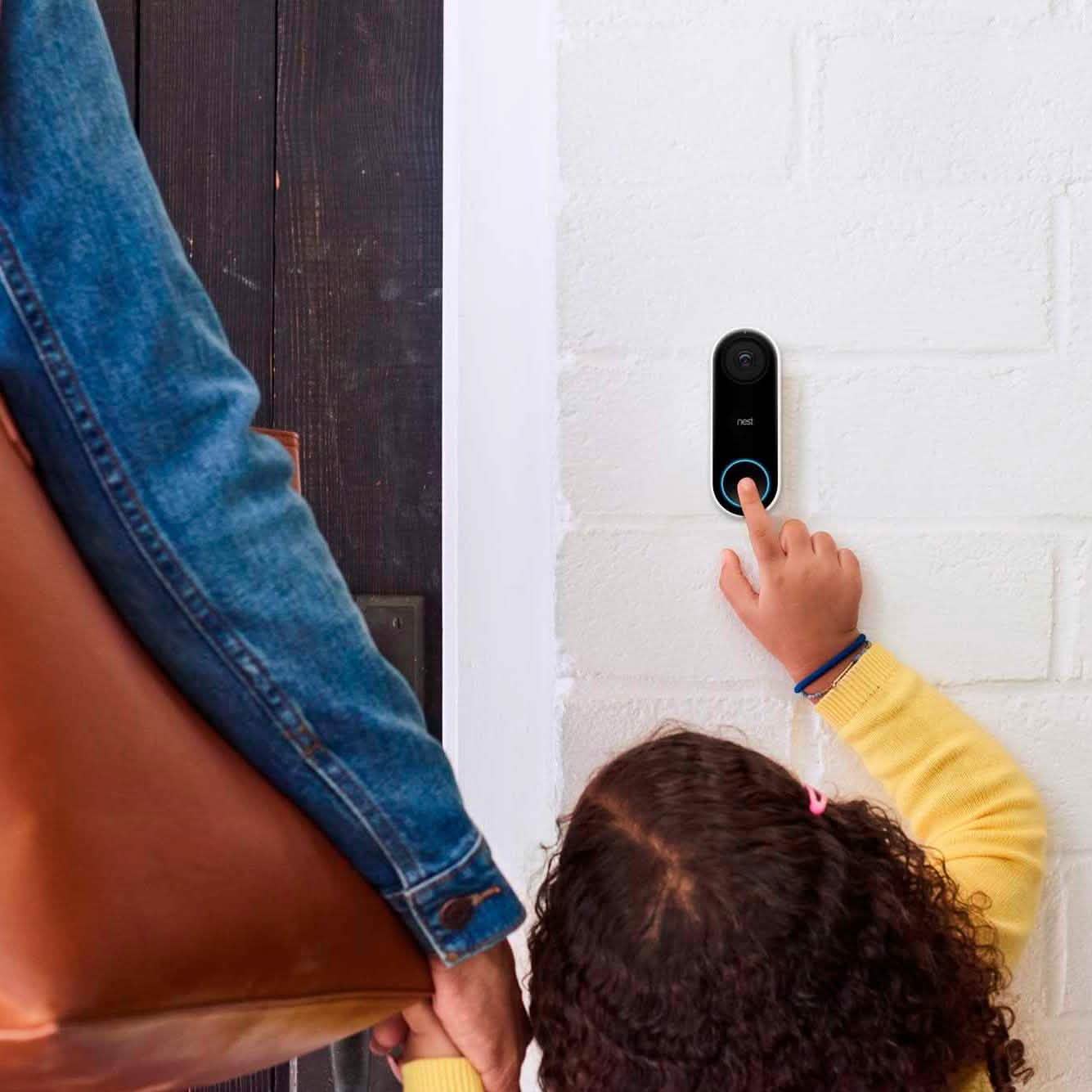 Google - Nest Hello Smart Wi-Fi Video Doorbell DailySale
